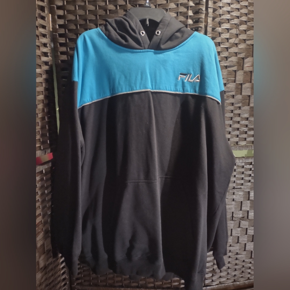 Fila Men's Big & Tall Classic Pullover Fleece Logo Hoodie 5XL